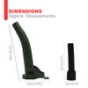 Steel Spout with Rubber Spout - Green Rigid Metal Design,