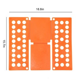 Shirt Folding Board, T Shirt Folder Board Clothes Folding Laundry Organizer Dress Pants Towels Folder for Kids to Fold Clothes (Orange)