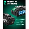 KIMO 2 Pack 20V 4000mAh Battery for Drill Driver, Leaf