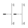 QWORK Cargo Trailer Cambar Cam Bar Lock, 2 Pack 36"