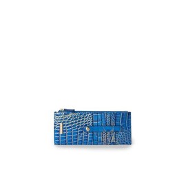 BRAHMIN Credit Card Wallet - Electric Indigo Melbourne Ombre