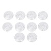10Pcs Guitar Effect Pedal Footswitch Topper ABS Clear Single Pedal