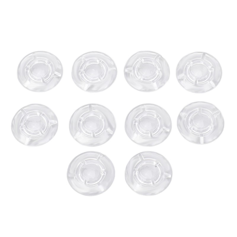 10Pcs Guitar Effect Pedal Footswitch Topper ABS Clear Single Pedal