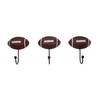 Wowser Football Wall Hooks, Set of 3, Sporty Interior Design,