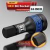 KIRXST 3/4" Impact Hex Bit Socket, H19 (19mm) Allen Key