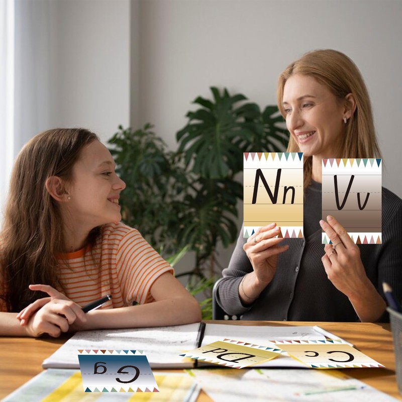 WANGHENG 37Pcs Alphabet for Classroom Wall,Bulletin Board Letters,ABC Alphabet and