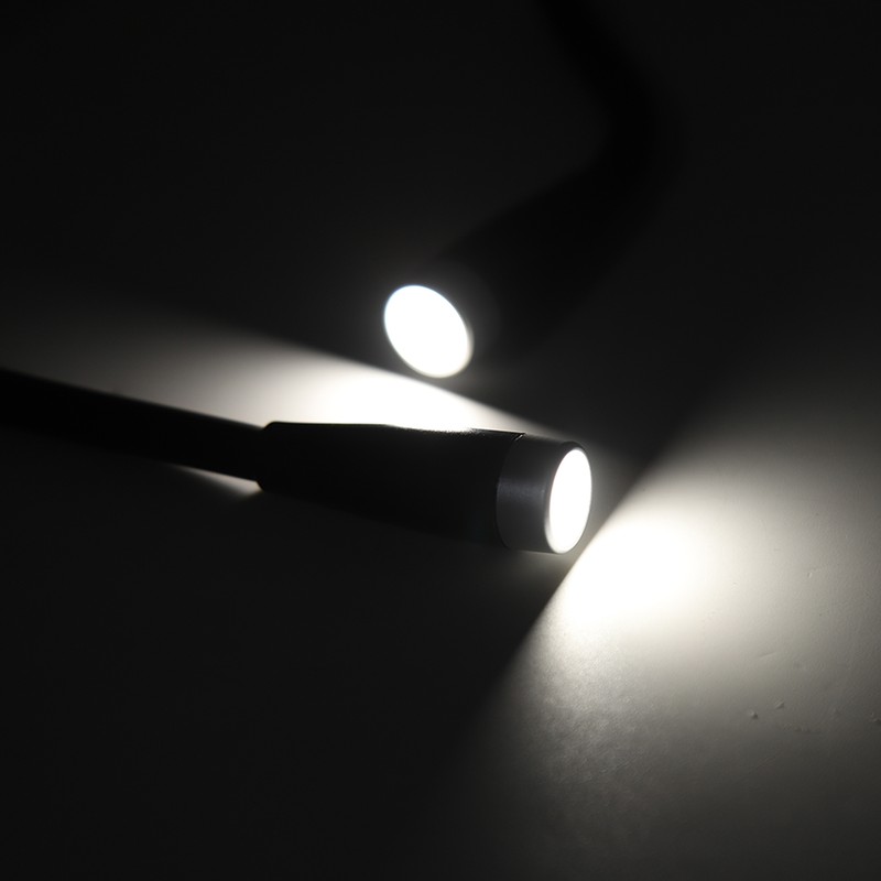 Neck Reading LED Lamp 3 Gear Brightness Bendable Silicone ABS