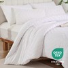 YIRDDEO White Comforter Set 3Pcs, Boho Full Size Bedding Set,