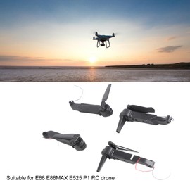 Lybunair RC Quadcopter Axis Arms Spare Parts with Motor Propeller, ABS and Metal Racing Drone Frame Parts for E88 E88MAX E525 P1