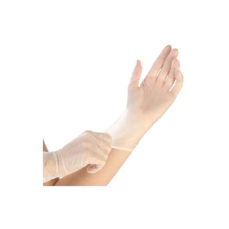 FRANZ MENSCH Hygonorm Ideal Virus Examination Gloves, Vinyl, Pack, Transparent,