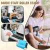 Nezyo 1 Pcs Music Staff Roller Stamp 5 Line Teacher
