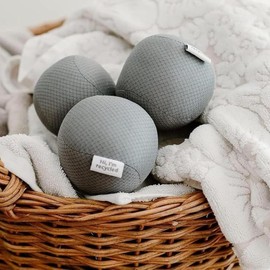 Home  Loads of Fun Anti-Static Dryer, Set of 3 – Quiet, Scent-Free and Hypoallergenic Reusable Fabric Softener Laundry Balls – Non Toxic and Vegan, Gray 3 Count