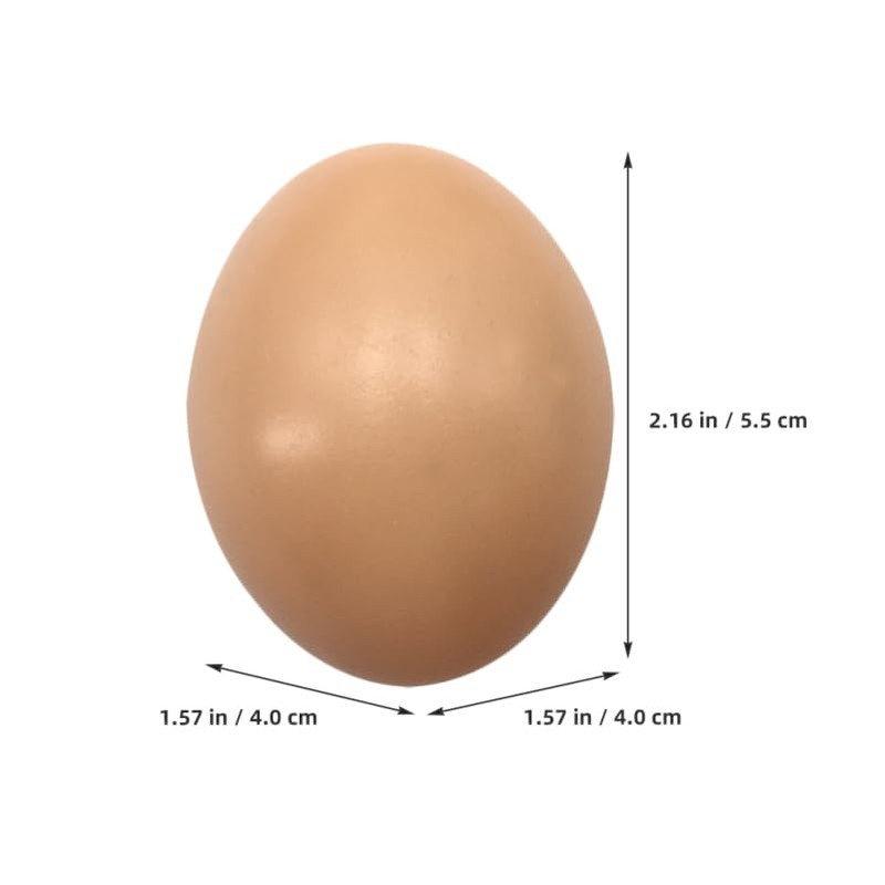 Healifty 20 Pcs Plastic Easter Eggs 2.2 Inch Paintable Eggs
