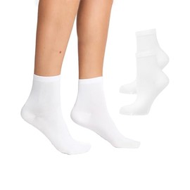 Nur Die Women's Short Socks, White, 35 - 38