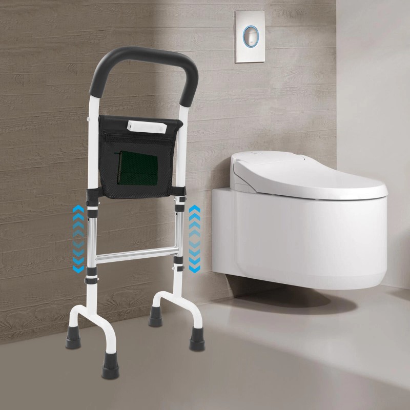 TBVECHI 299lbs Adjustable Height Standing Aid Rail With Led Sensor