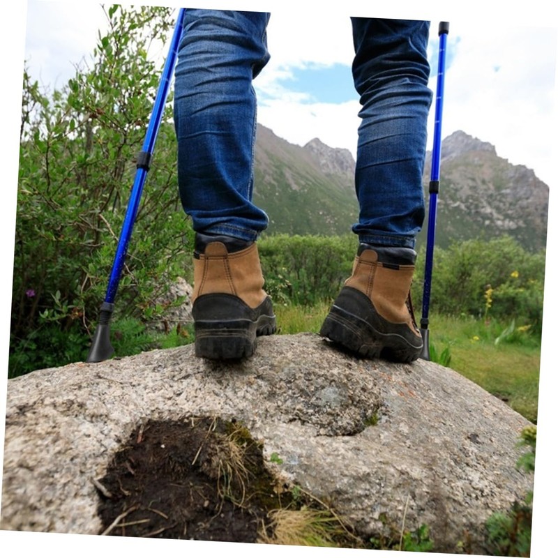 SUPVOX 30pcs Non-Slip Trekking Poles Tips Replacement Walking Poles Crutch