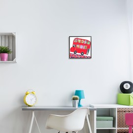 Stupell Industries UK Travel Animal Bus Framed Giclee Art by Carla Daly