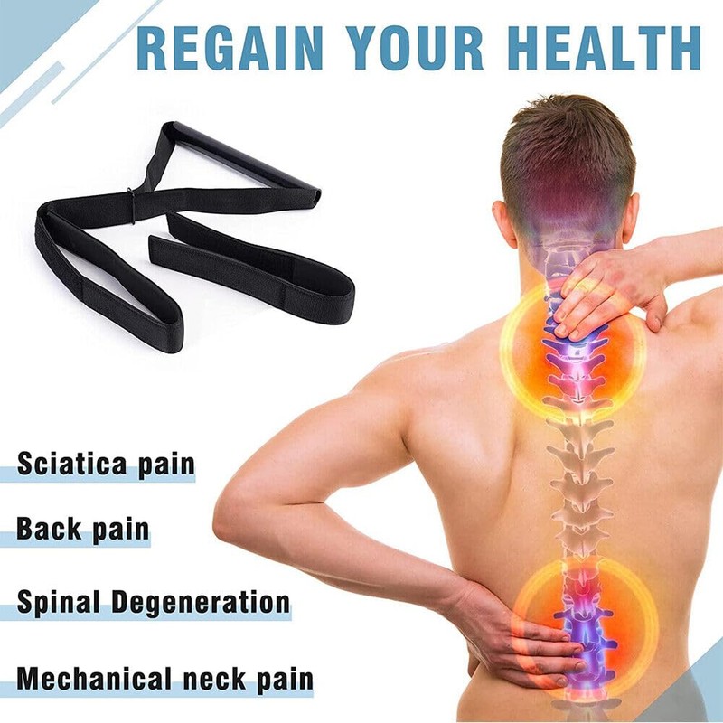 GRISHA Neck Stretcher Strap,Spine Chiropractic Decompression Traction Tool,Neck Cervical Traction