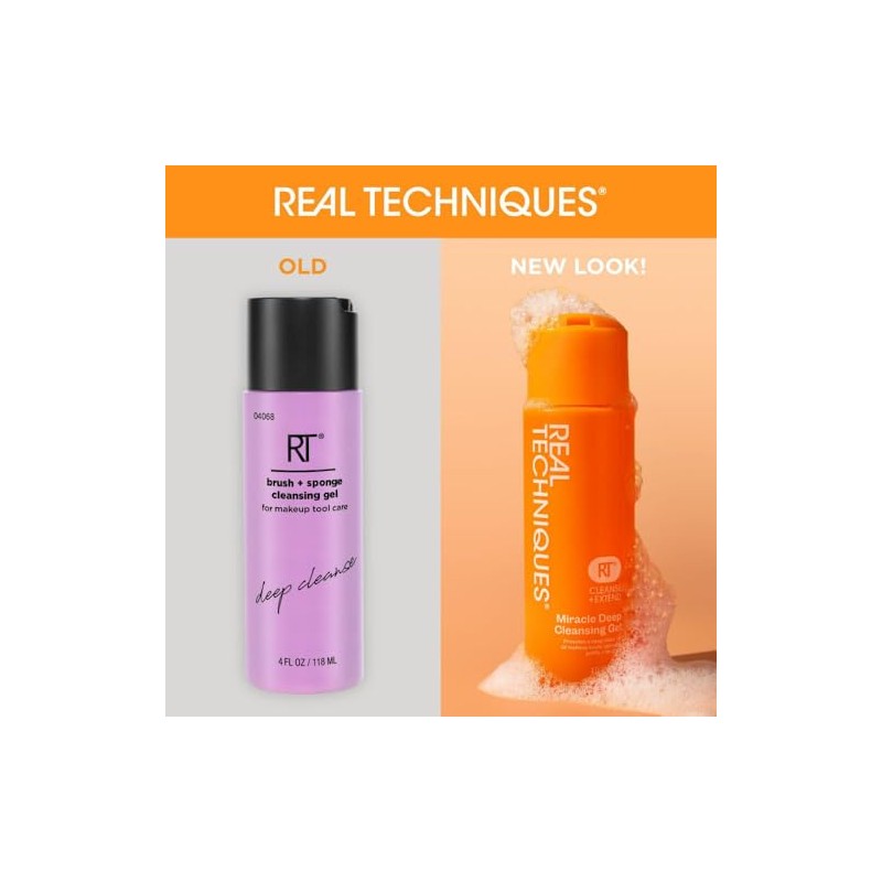 Real Techniques Makeup Brush Cleaner Gel, Brush and Blender Beauty