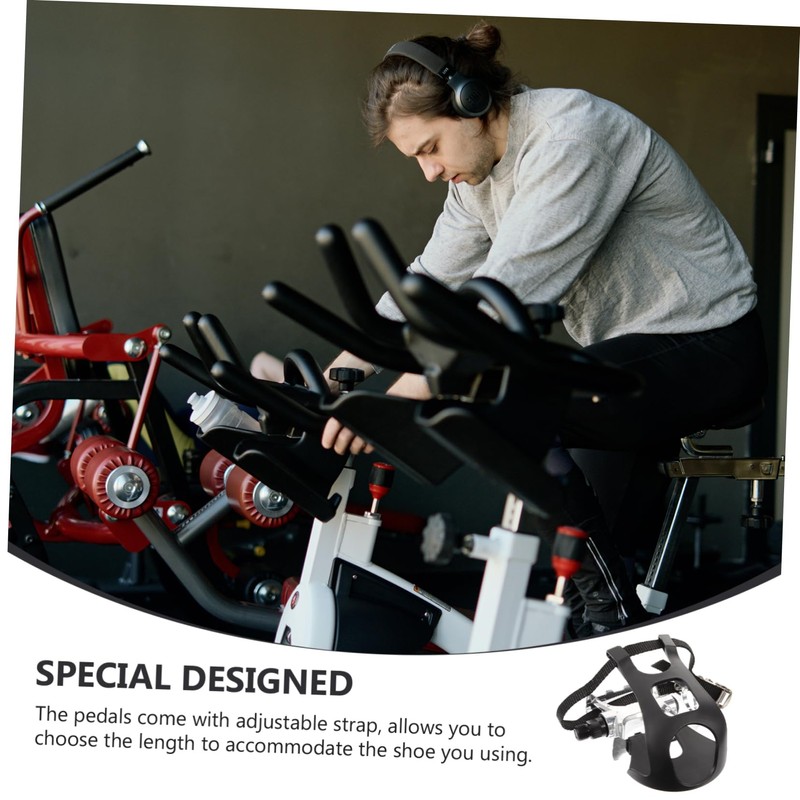 Mikinona 1Pair Lightweight Non Skid Exercise Bike Pedal Comfortable Base