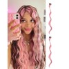 2 x Clip-In Hair Extension Highlights Streaks, Colourful Hair Highlights