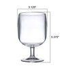 Amazing Abby - Stacy - 12-Ounce Stackable Plastic Wine Glasses