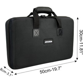 AKOZLIN Funda para Driver de DJ Pioneer DDJ-SB3/SB2/400/RB/FLX4 Organizador de Controladores DJ, Funda de Transporte, Con Correa para Hombro, Para DJ Lite