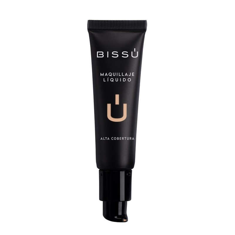 Bissú Cosméticos, Maquillaje Liquido Alta Cobertura 08 Leche De Avena