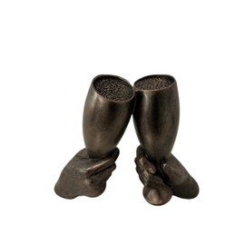 Cheers Thank You Celebration Gesture Sculpture Friendship Statue Upbeat Vibe Figurine Clinking Glasses Anniversary Wedding Present Good time