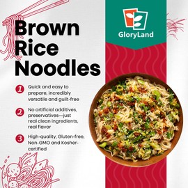 Gloryland Brown Rice Noodles (10oz) - Pack of 6