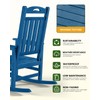 SUUNYN Outdoor Rocking Chair, High Back Porch Rocker Chair, All