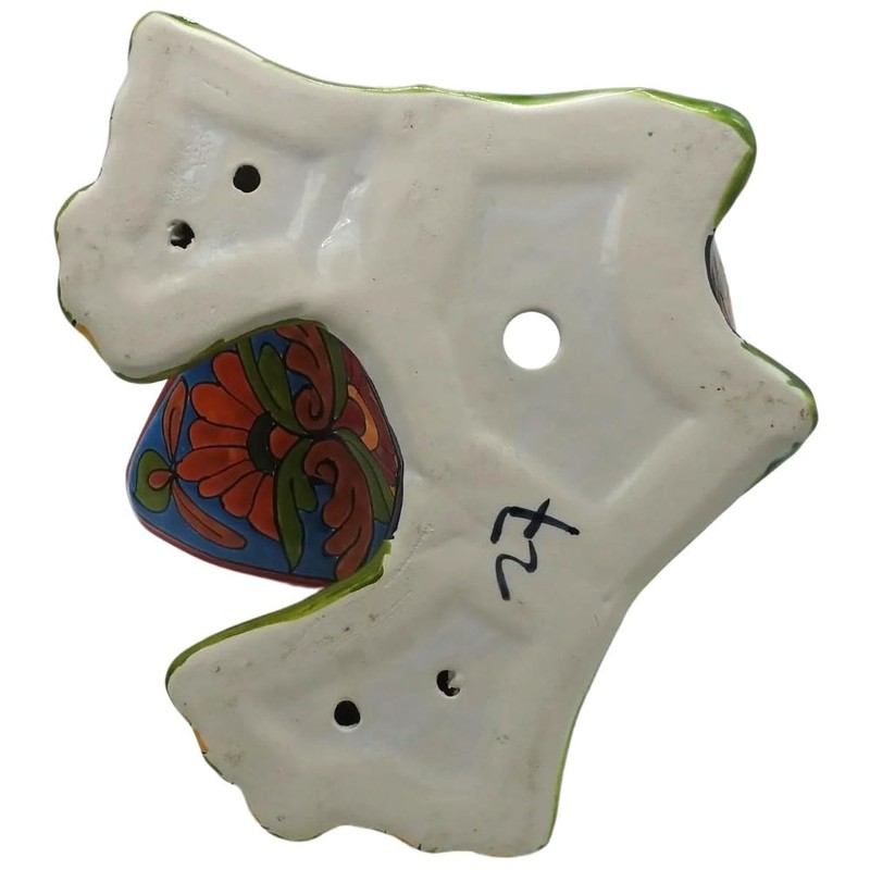 Talavera Pottery Store Frog Planter Large Eyes Hand Painted Indoor