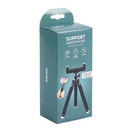 ITENSE - Smartphone Tripod - Tripod for Smartphone - Can Be Rotated 360° - Flexible - Compatible with Most Mobile Phones - Heavy Duty - Ideal for Travel