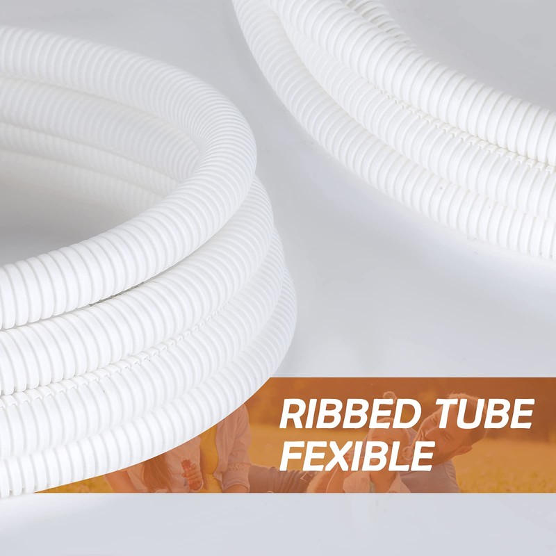 ZhiYo 20FT 1/4” Wire Loom Split Tubing Auto Wire Conduit