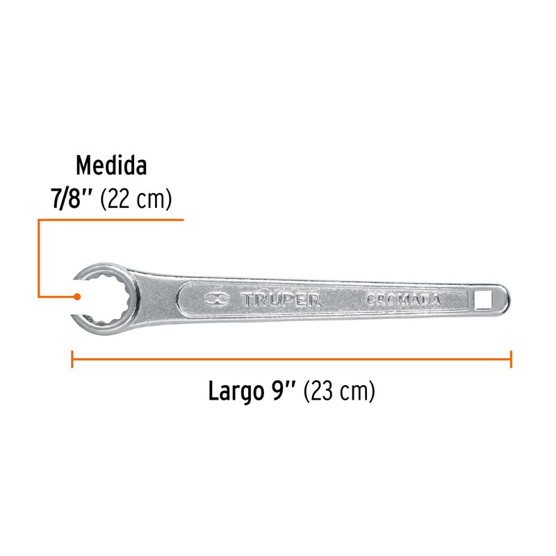Truper LL-GA, Llave para tanque de gas fabricada en acero
