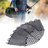 Rubber Fishing Net Replacement Transparent Black Collapsible Fishing Landing Net