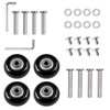 MAEZOE 4-Pack Luggage Suitcase Replacement Wheels, 50mm x 18mm Rubber