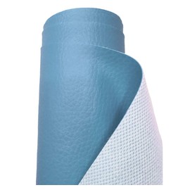 A-Express Grained Faux Leather Fabric Waterproof Heavy Duty Leatherette Vinyl Leathercloth Upholstery Textured Material - Sky Blue 1 Metre 100cm x 140cm
