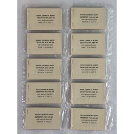 Paper Chemical Agent Detector, VGH, ABC-M8 - 10 Books of 25 Sheets (500 Strips)