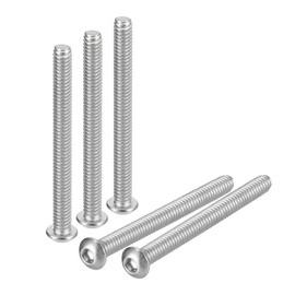 QUARKZMAN 1/4-20 x 3 Inch Switch Head Socket Cap Screws 10 Pieces 304 Stainless Steel Fasteners Hex Bolt Screws Fully Threaded Hex Drive Screws