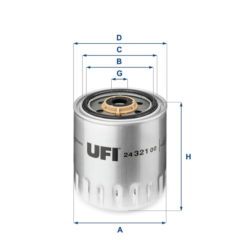Ufi Filters 24.321.00 Fuel Filter