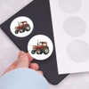 24 x 40mm Round 'Red Farm Tractor' Stickers (SK00070020)