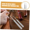 Gatuida Effortless Leather Edge Beveling 4pcs Grooving Machine for Craft