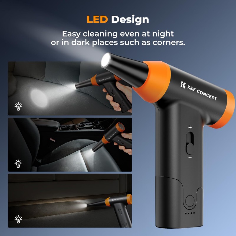 K&F Concept 14 in 1 Compressed Air Duster, 3 Gear