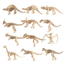 WANGCL Pack of 12 Excavation Dinosaur Fossils Skeleton Simulation Dinosaur Toy Archaeological Excavation Dinosaur Skeleton Children Toy Figures Dinosaur Fossils