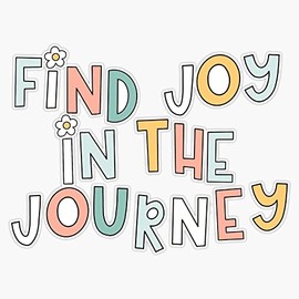 FIND JOY IN THE JOURNEY Bumper Sticker Vinyl Decal 5 inches
