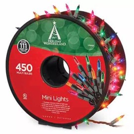 Holiday Wonderland 48351-88 450 Count 3x150 Multi Mini Christmas Light Set