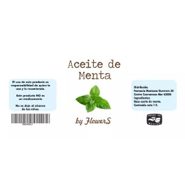 Flowers Aceite Masaje Relajante Menta 1 Lt Spa Aromaterapia