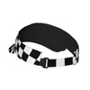 SEPTYK Summer Unisex Sun Visor Hat - Black White Race