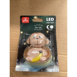 Globe Electric JoJo the Monkey Automatic Fiber Optic LED Night Light